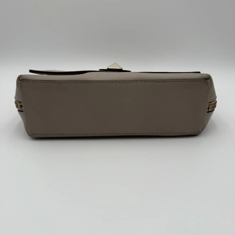 Kate Spade Vintage Leather Laurel Magnolia Satchel/Crossbody‎ - Taupe Beige Flaw